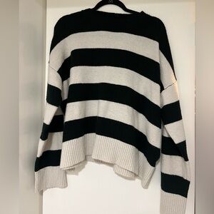 Black and white striped sweater